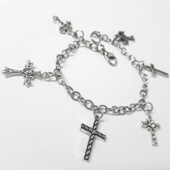 Cross Charm Bracelet - Picture 2 of 3